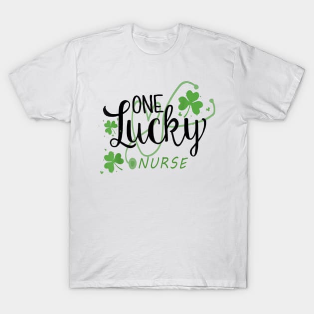 Nurse One Lucky T-Shirt by ReD-Des